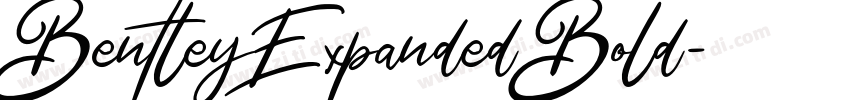 BentleyExpanded Bold字体转换